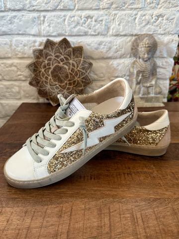 SNEAKERS GLITER GOLD