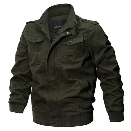 Chaqueta Militar de Estilo Piloto